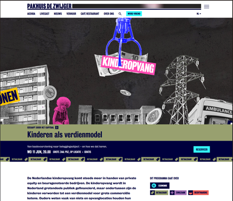 ‘Kinderen als verdienmodel’- paneldiscussie op 11 juni over private equity